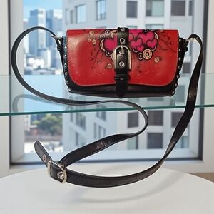 "Ed Hardy" Style Crossbody / Clutch Bag